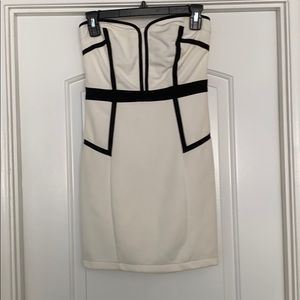 White halter top dress Friday night